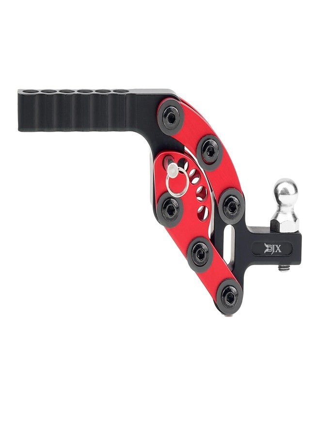 DJX 1/10 RC Trailer Hitch Adjustable Tow Hook Hitch Receiver for Axial 90046 SCX10 TRX4 Redcat Gen7 Gen8 Etc 1/10 RC Crawler Car Upgrade Accessories (Red) - Image 4